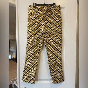 Anthropologie The Essential Slim Patterned Pant